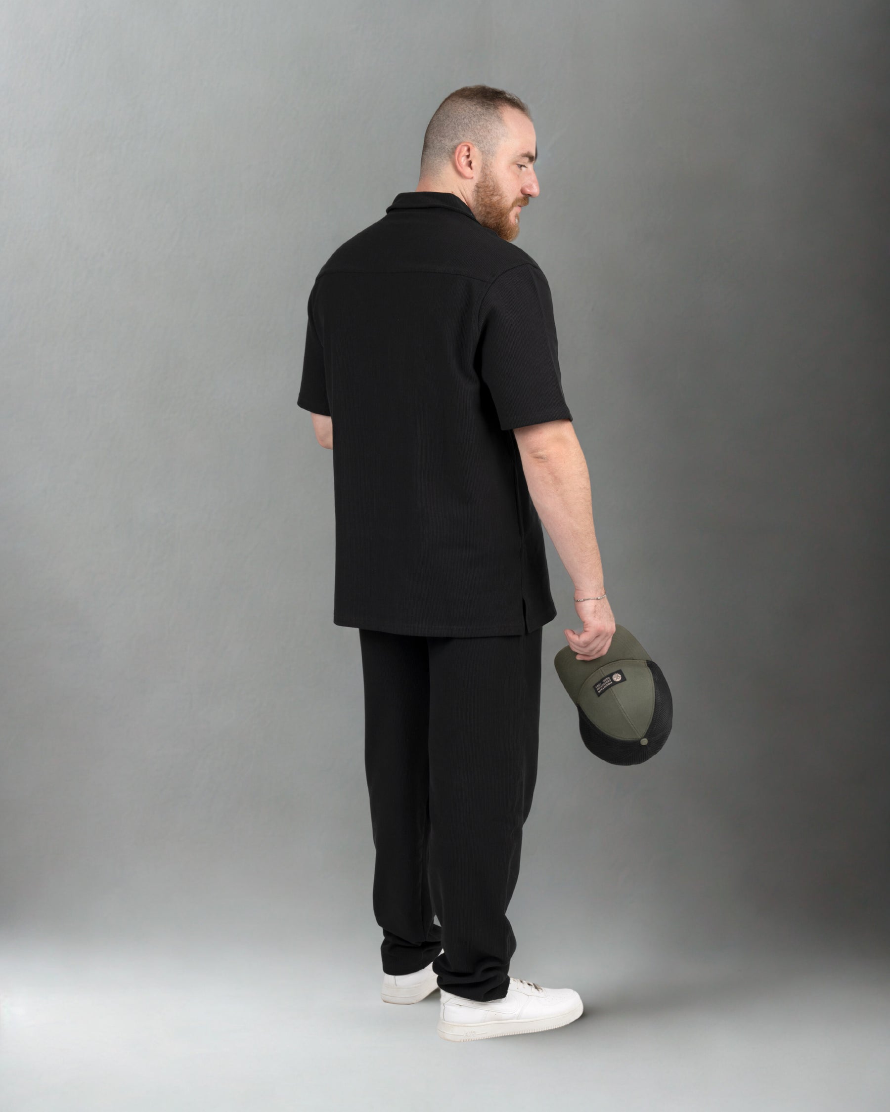 summer corduroy black set