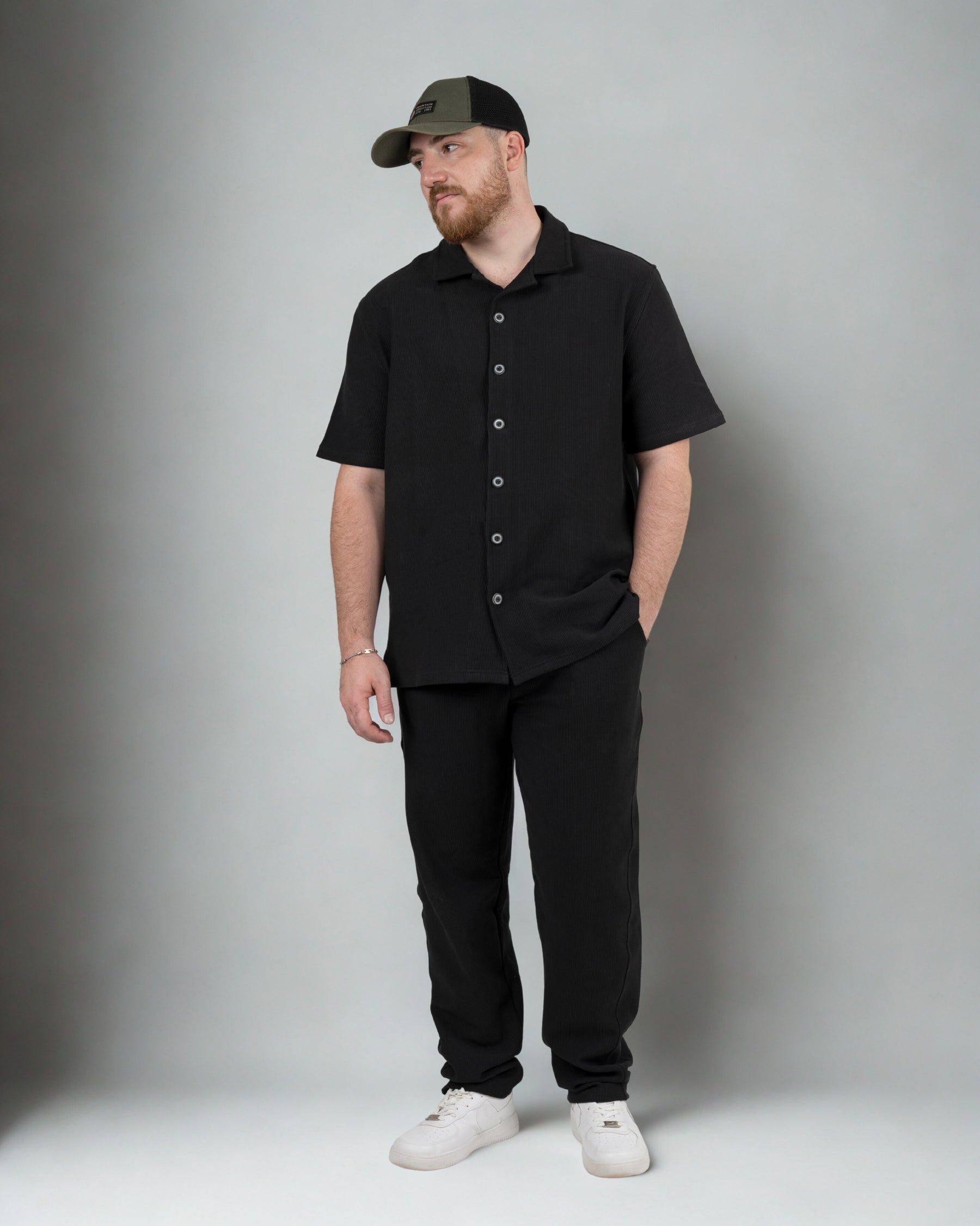 summer corduroy black set