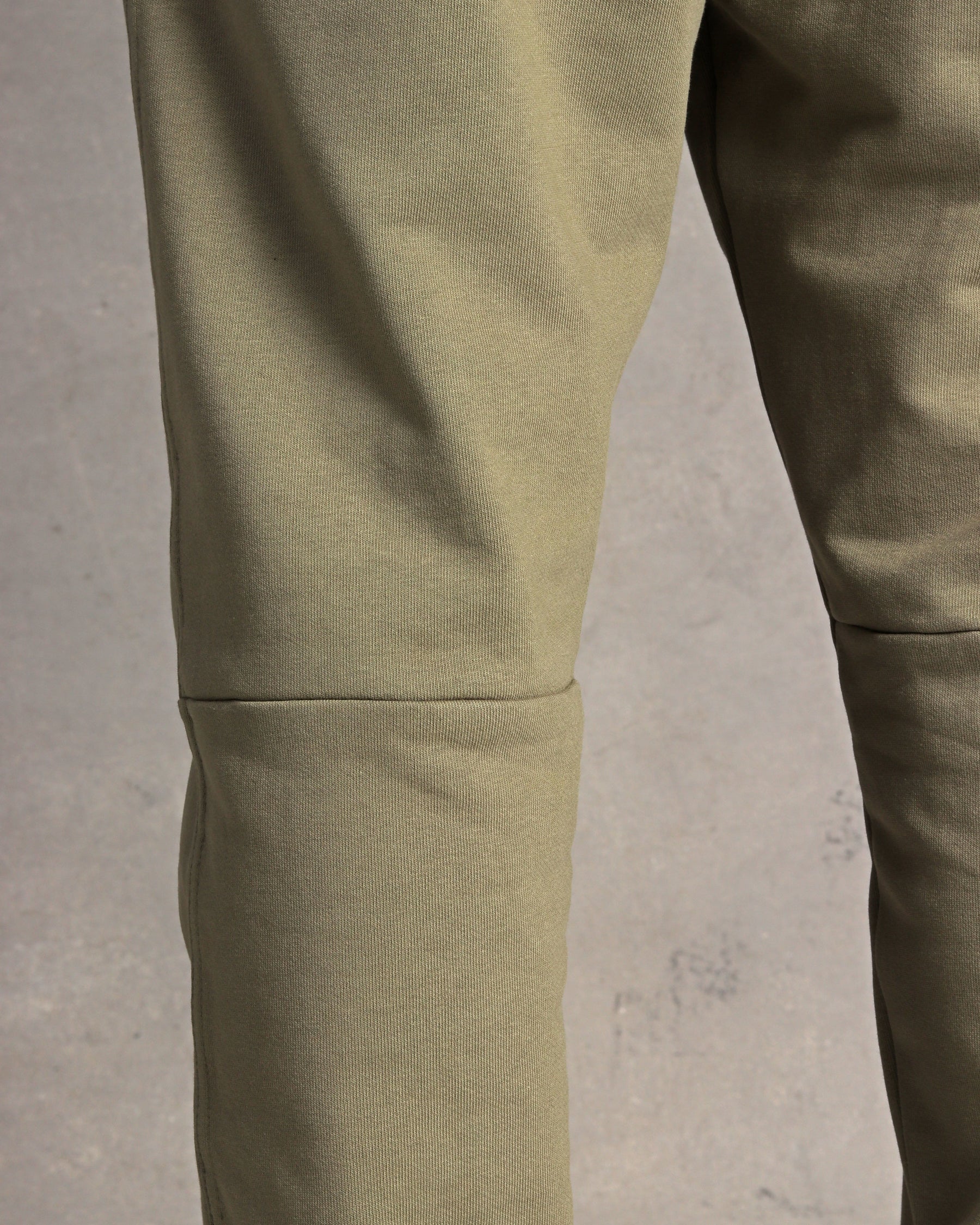 Olive green fleece jogger pant