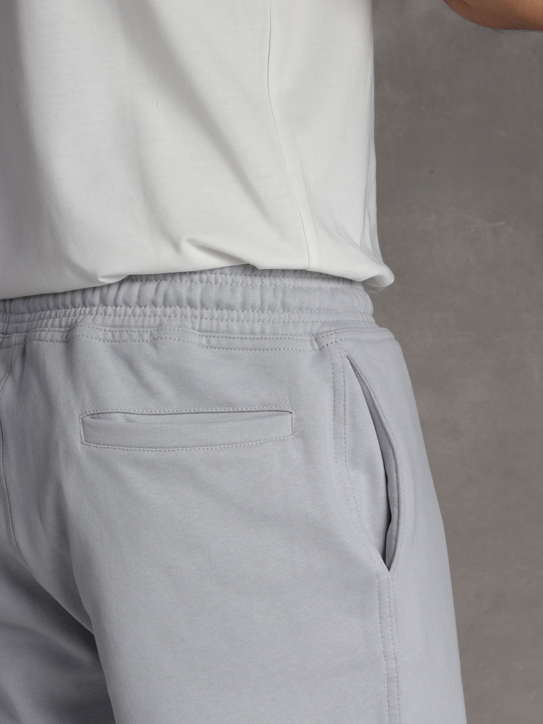 Light gray fleece jogger pant