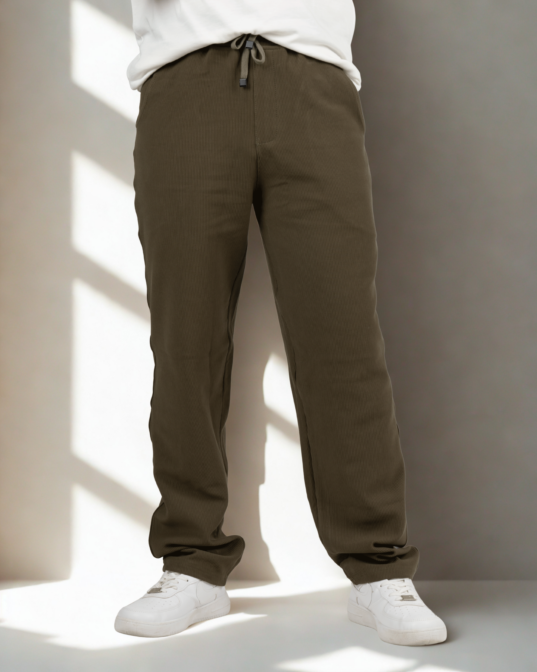 summer corduroy olive green set