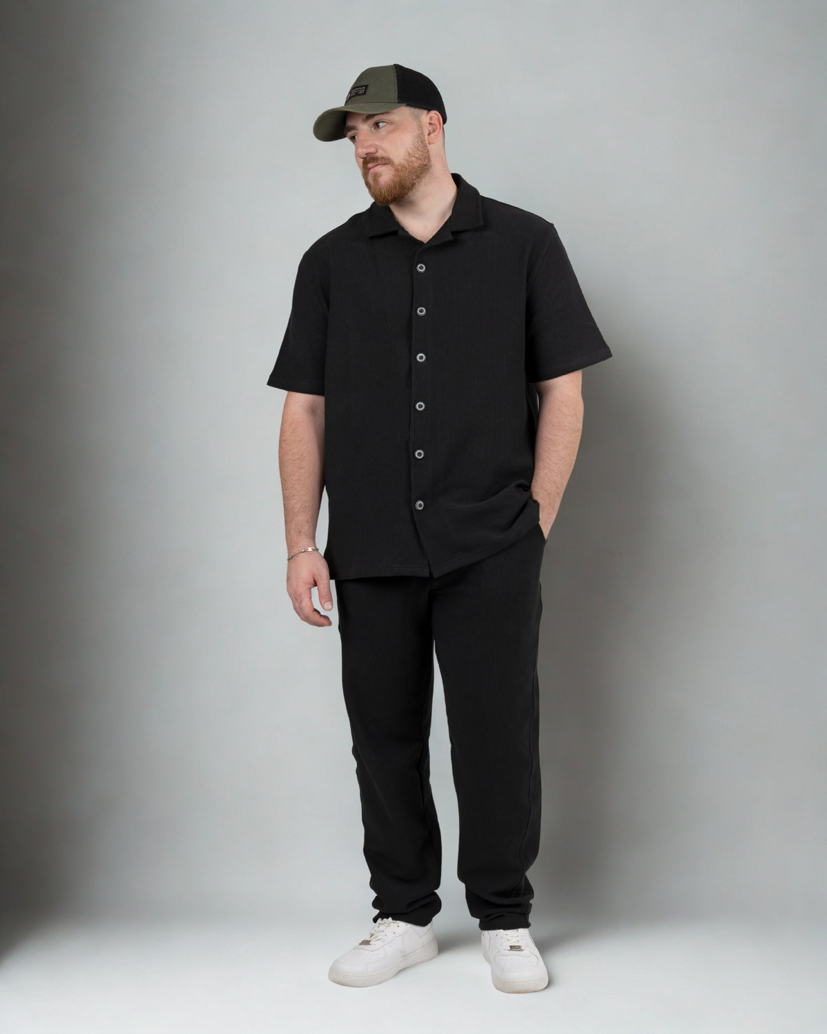 summer corduroy black set