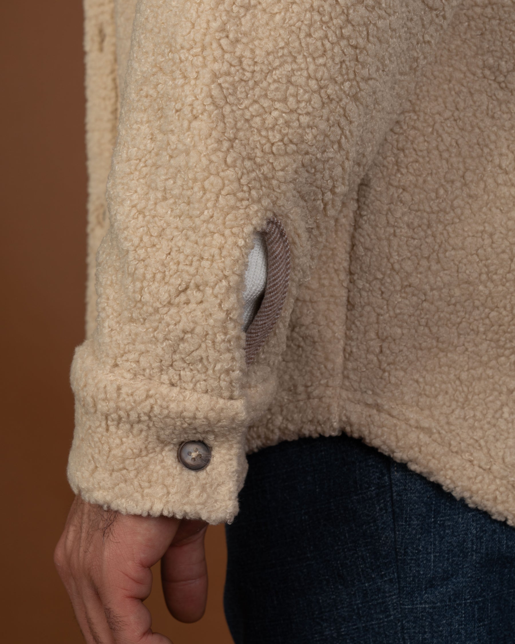 Beige polar overshirt