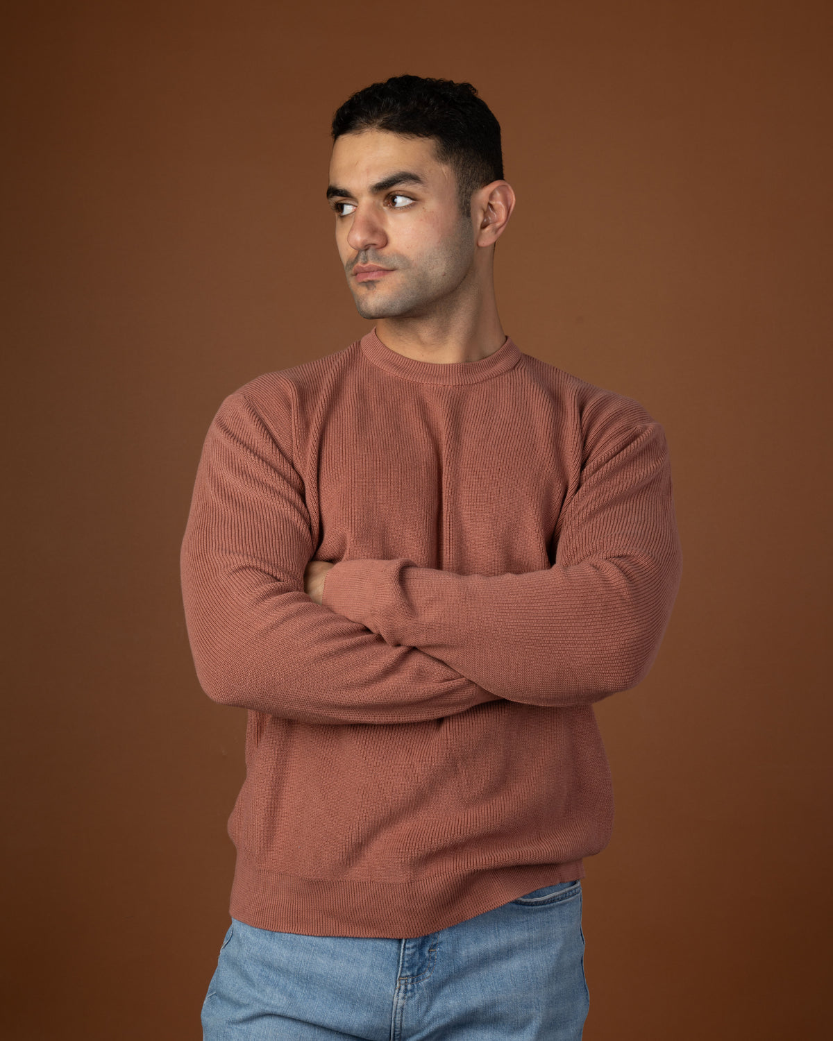 Dusty rose knitted sweater