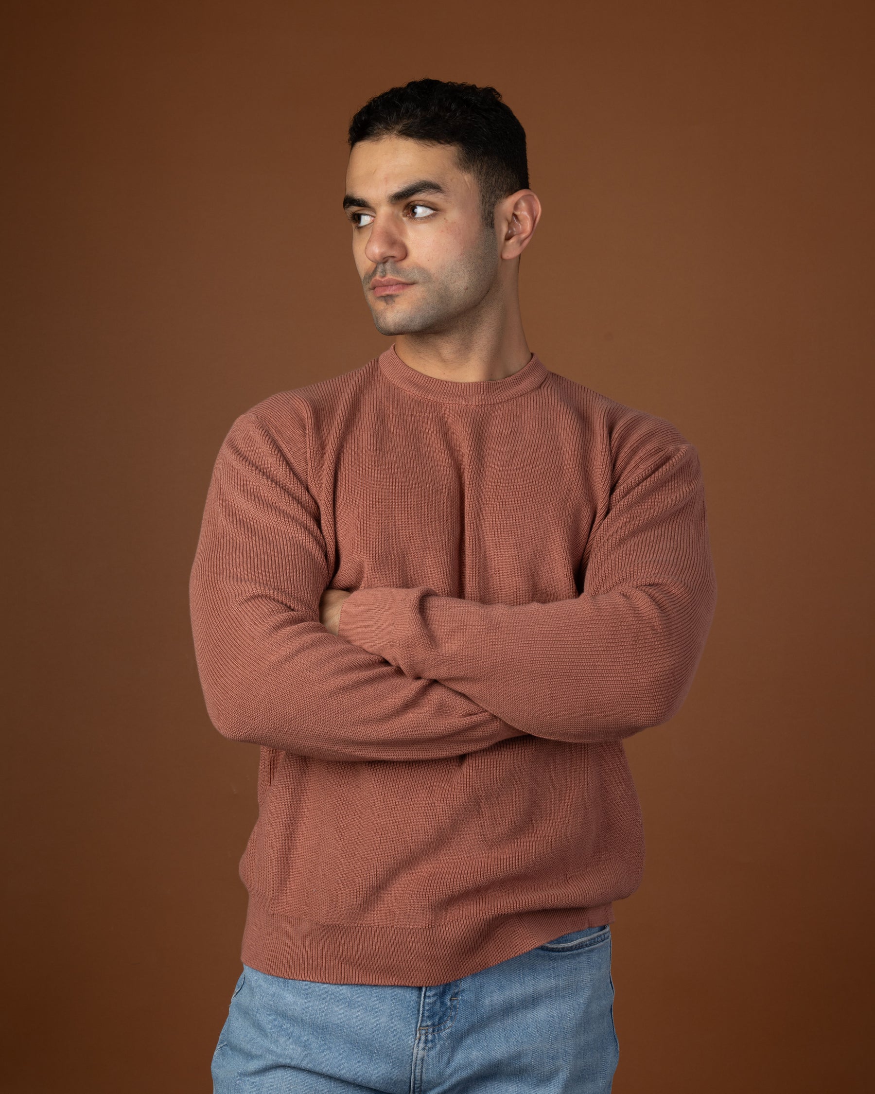 Dusty rose knitted sweater