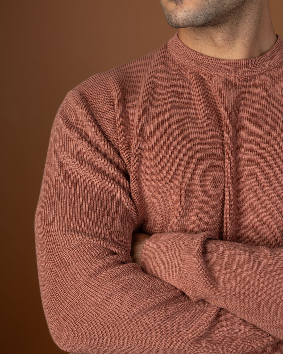 Dusty rose knitted sweater