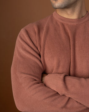 Dusty rose knitted sweater