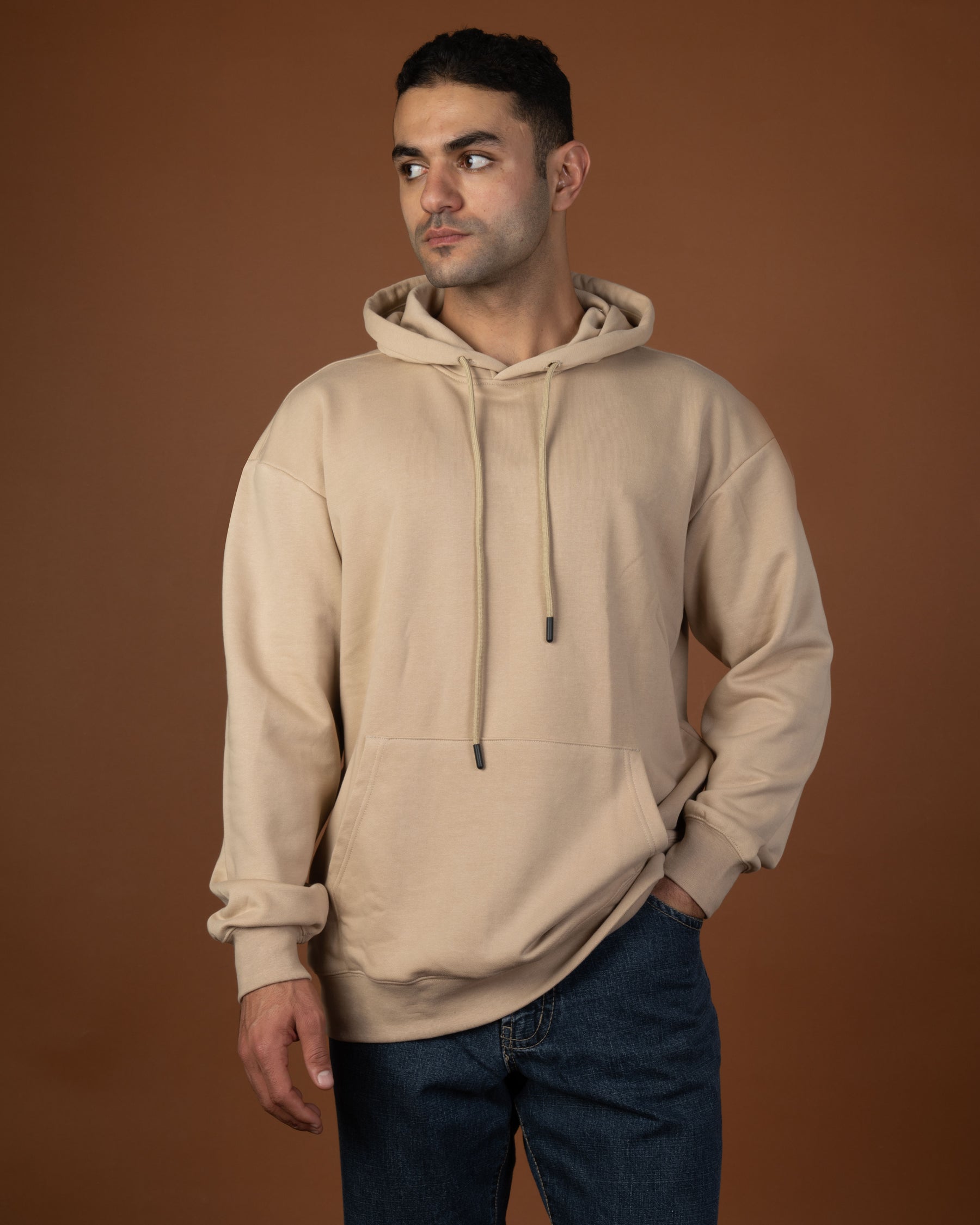 Beige hoodie