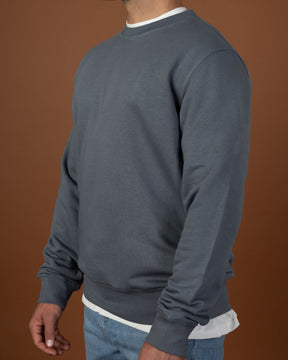 Steel Blue Crewneck Sweatshirt