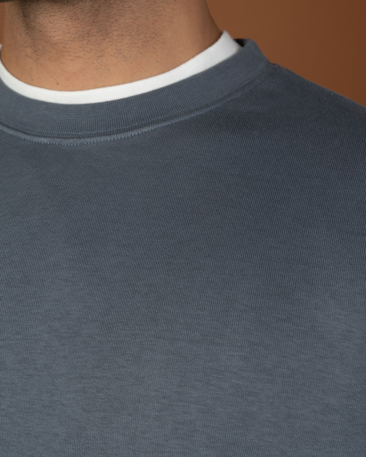 Steel Blue Crewneck Sweatshirt