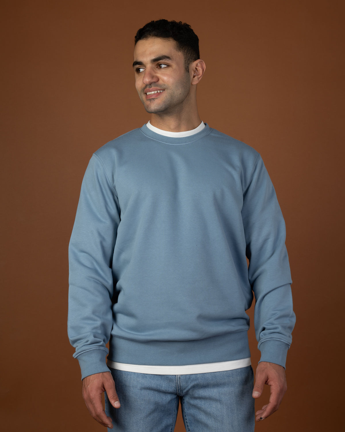 Sky blue crewneck sweatshirt