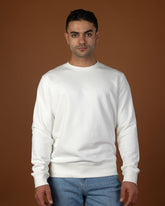 White crewneck sweatshirt