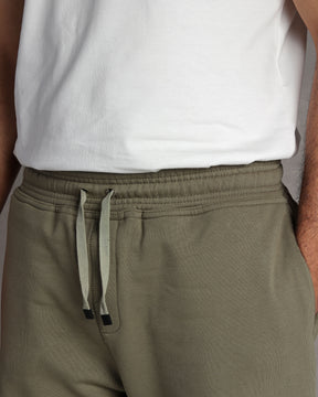 Olive green fleece jogger pant