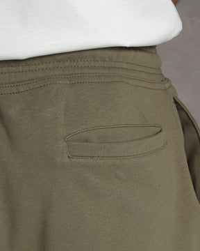 Olive green fleece jogger pant