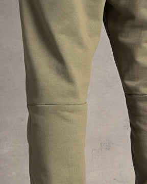 Olive green fleece jogger pant