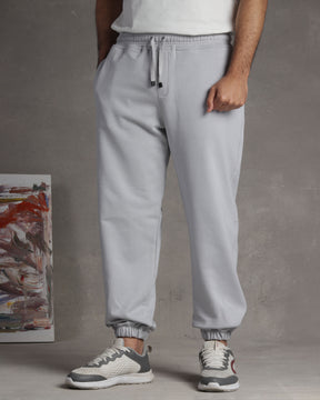 Light gray fleece jogger pant