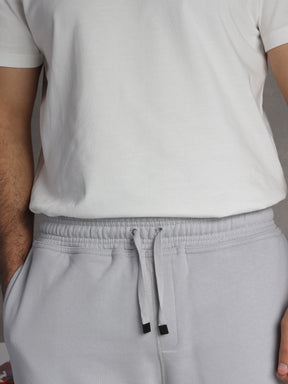 Light gray fleece jogger pant