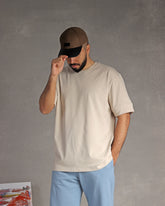 Biege relaxed fit T-shirt
