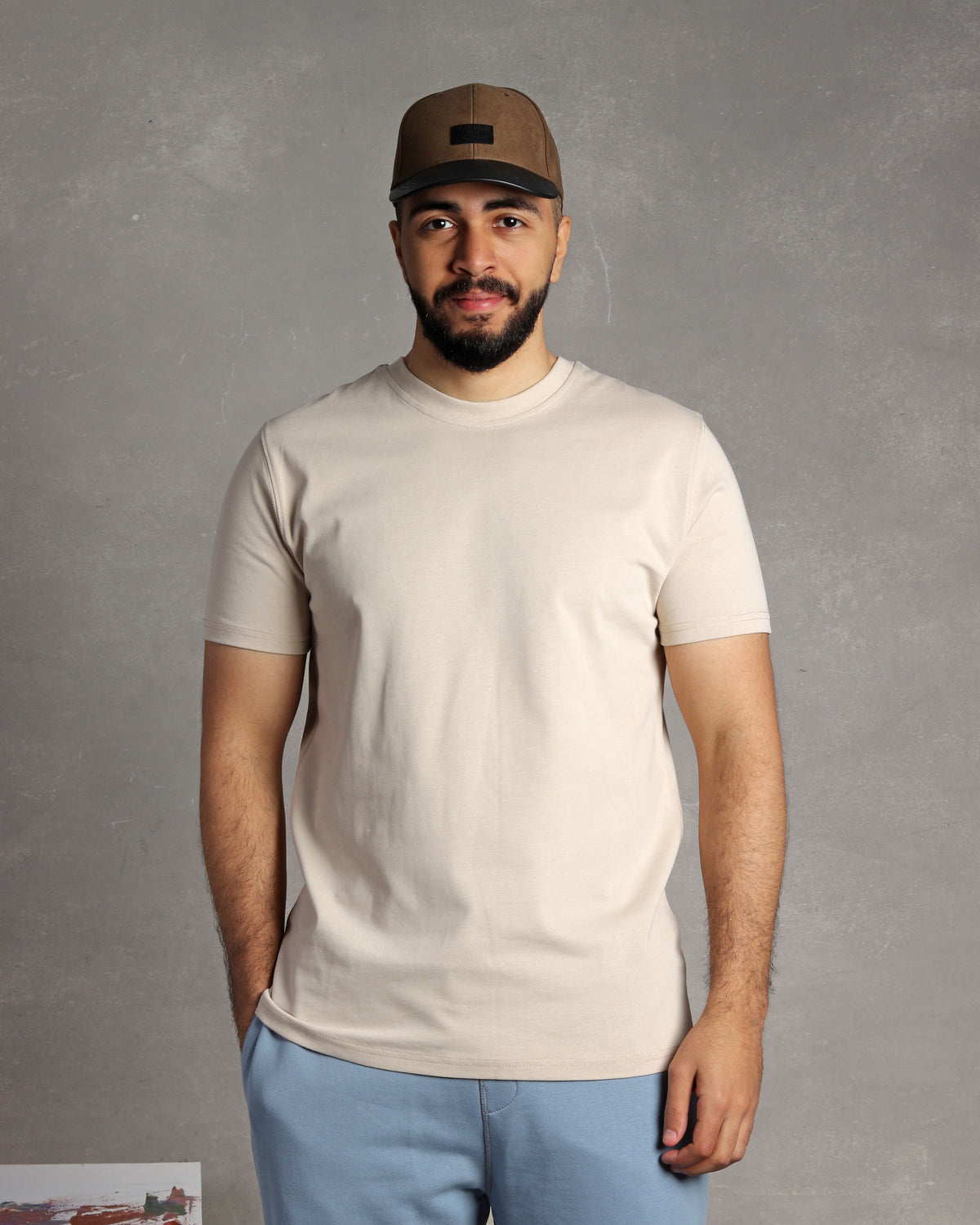 Biege regular fit T-shirt