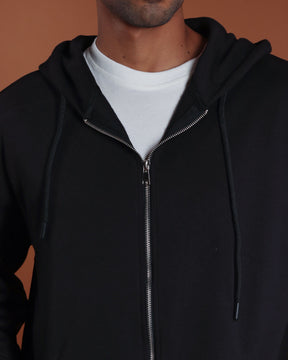 Black zipper hoodie