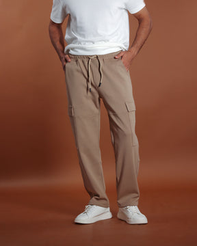 Beige baggy pants