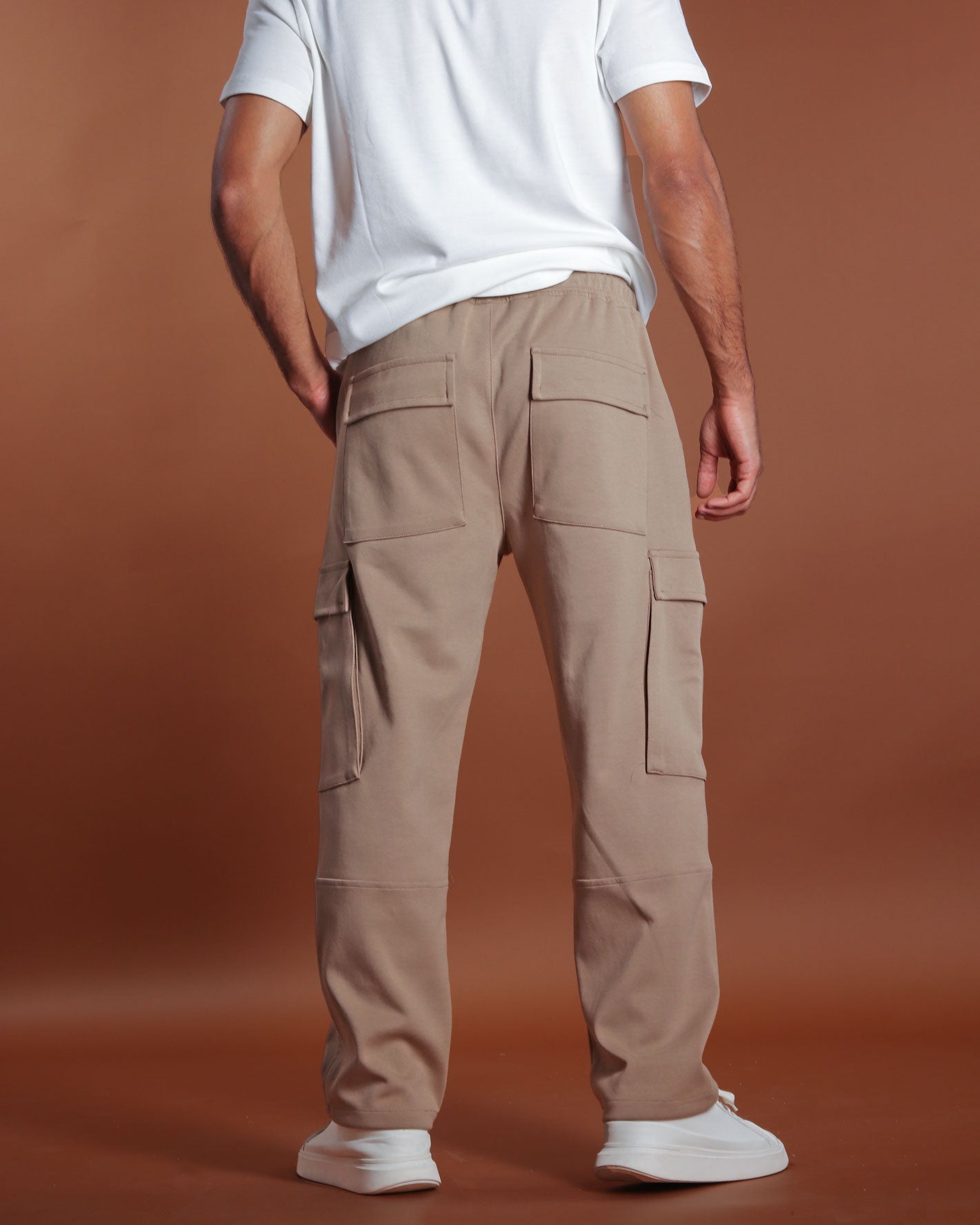 Beige baggy pants