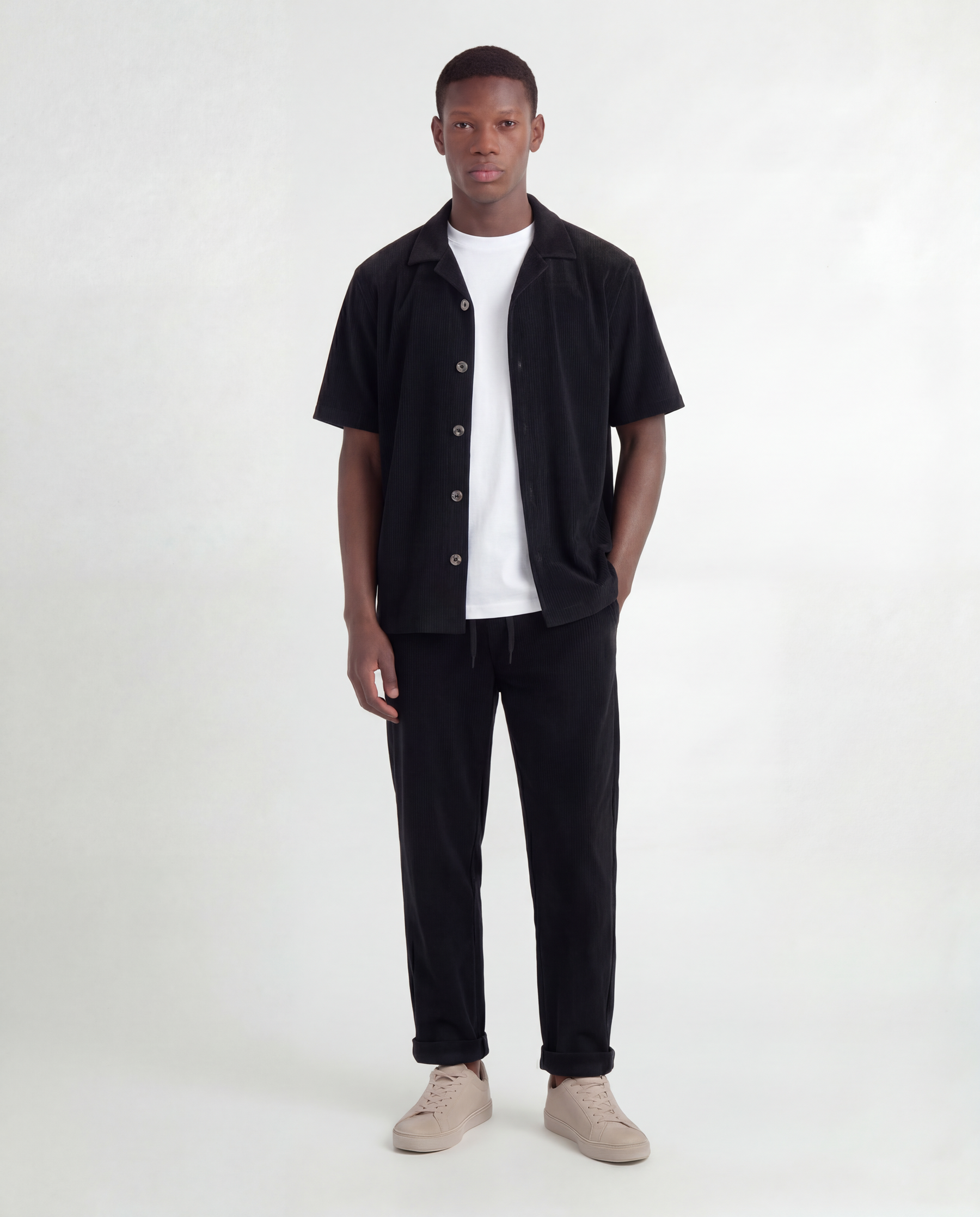 Black Corduroy Set