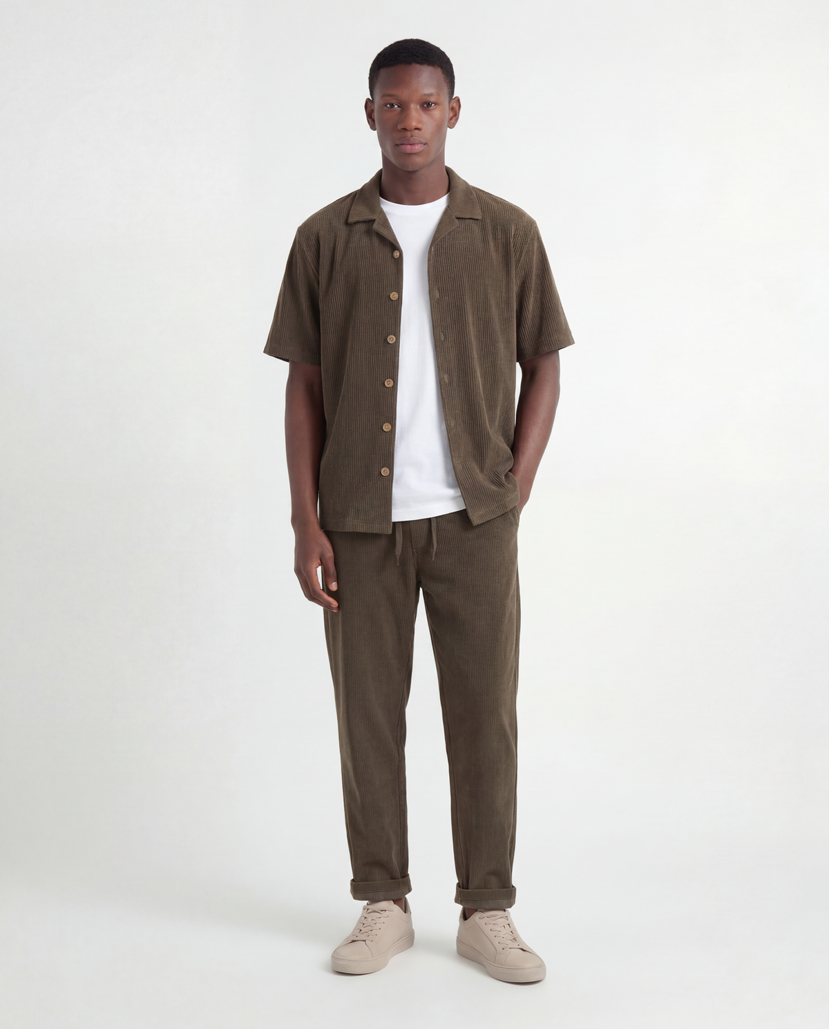 Olive Corduroy Set